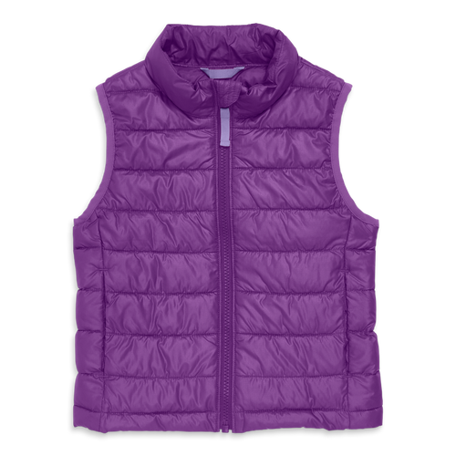 Primary Kids Lightweight Puffer Vest In Purple