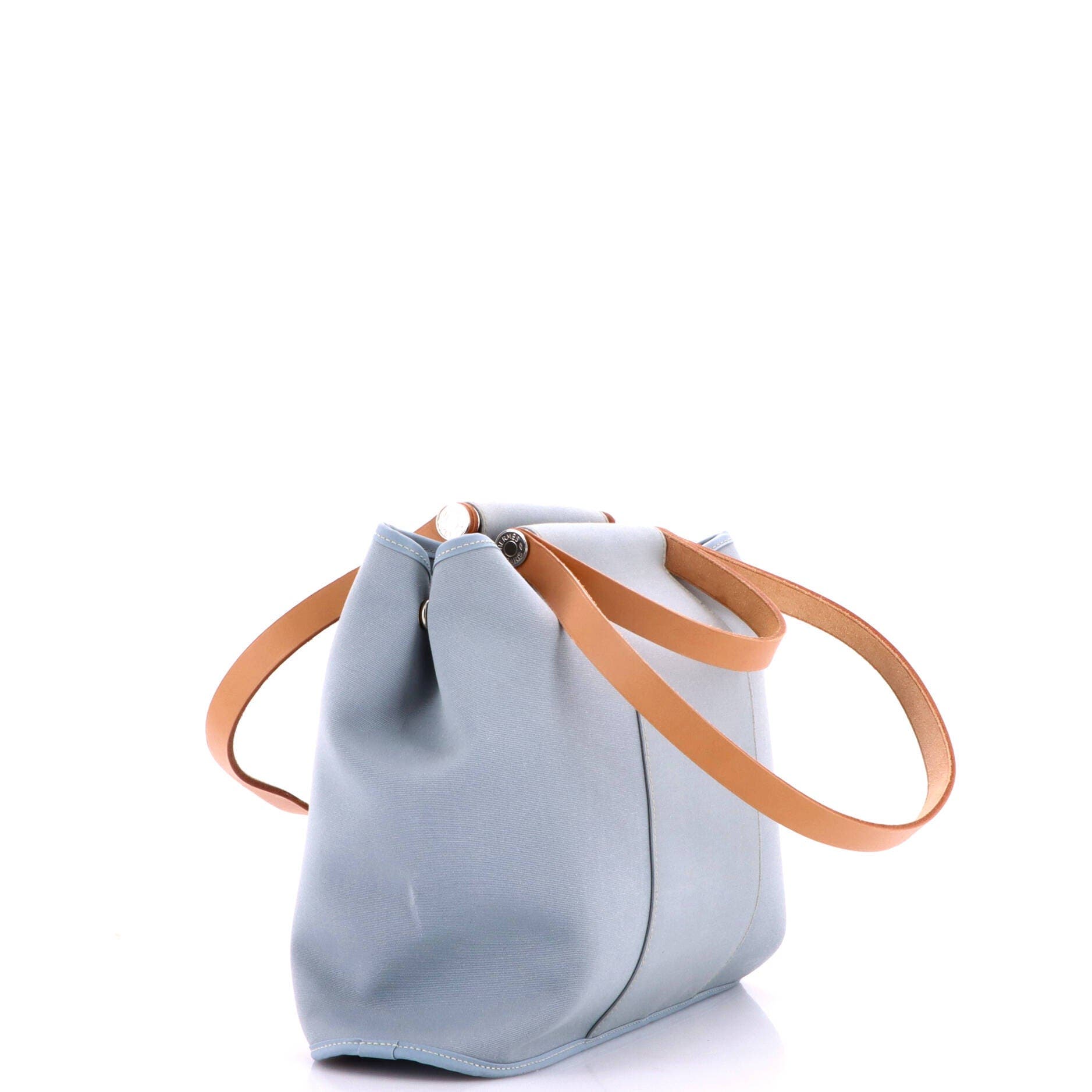 Cabag Handbag Toile And Leather 32, Alternate, color, Blue