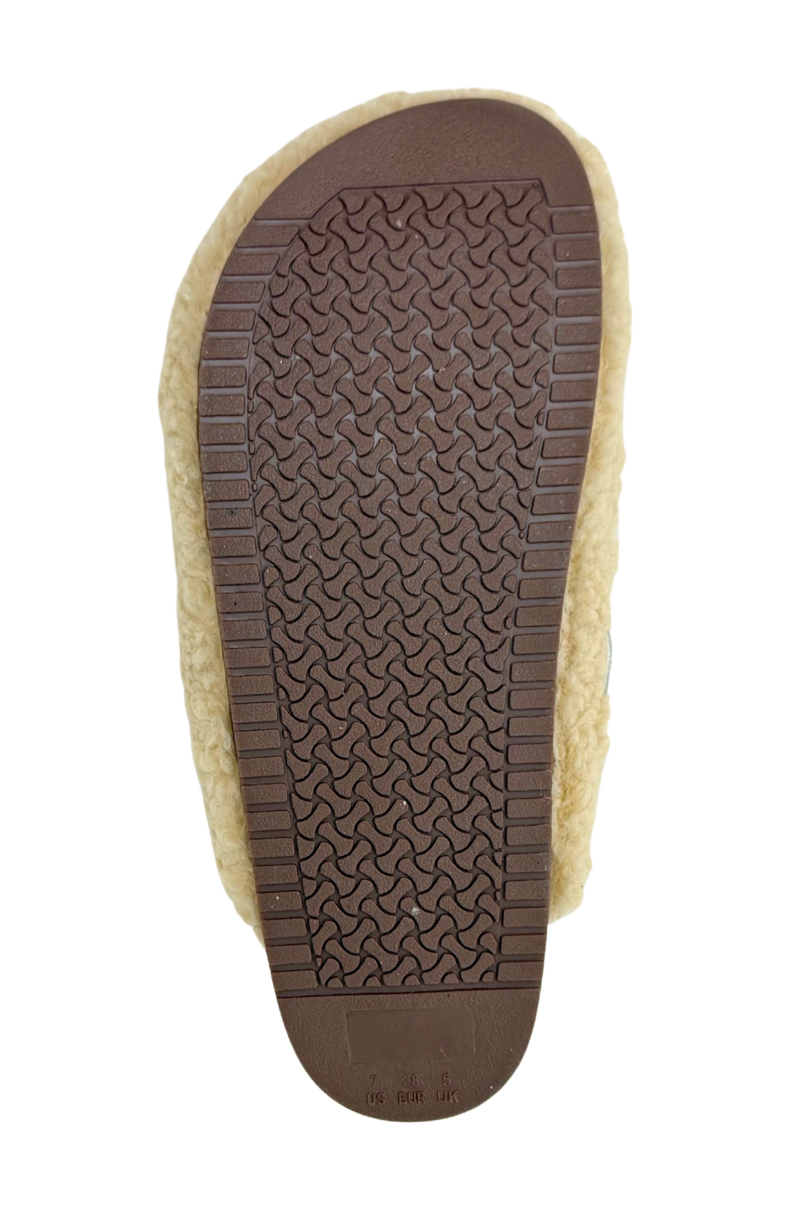 Teagan Faux Fur Clog, Alternate, color, TAUPE FUR