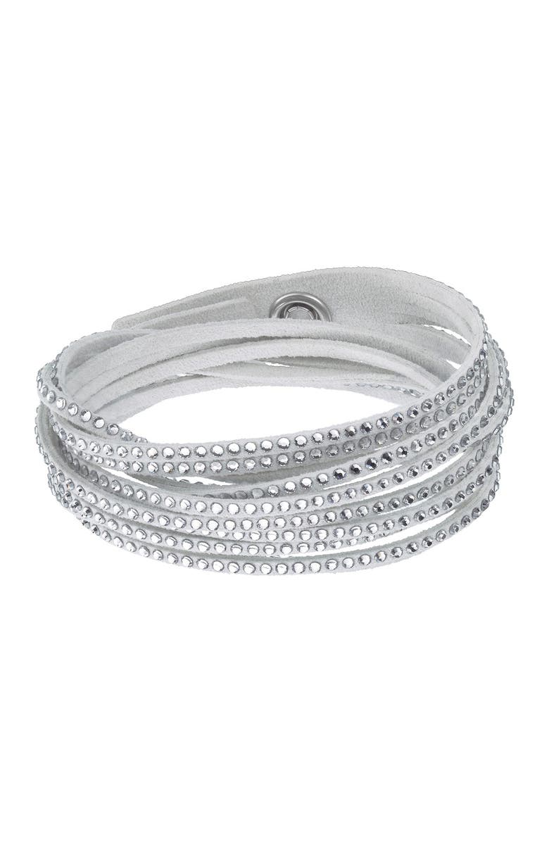 Swarovski Multi Row Swarovski Crystal Wrap Bracelet, Main, color, 