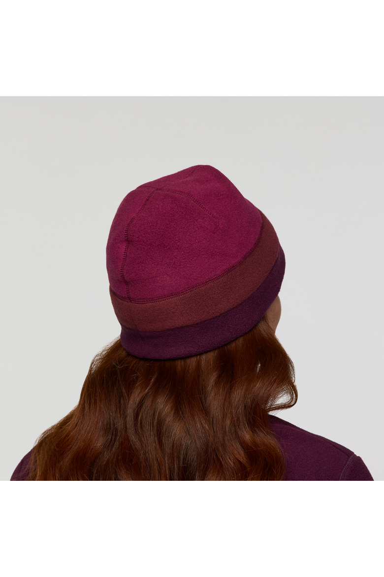 Teca Fleece Beanie, Alternate, color, Nutmeg Stripes