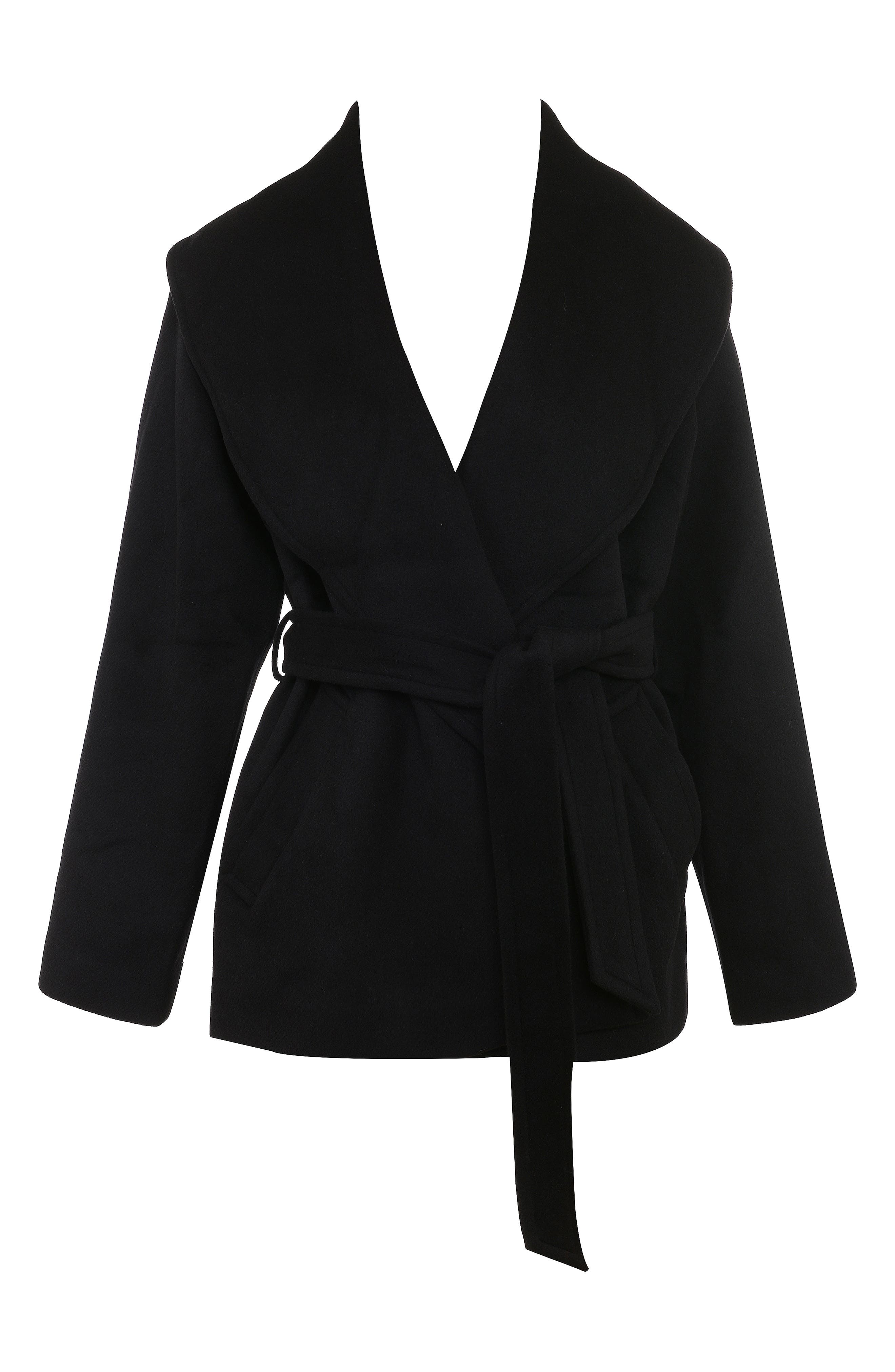 James Shawl Collar Wool Blend Wrap Jacket (Women) | Nordstrom