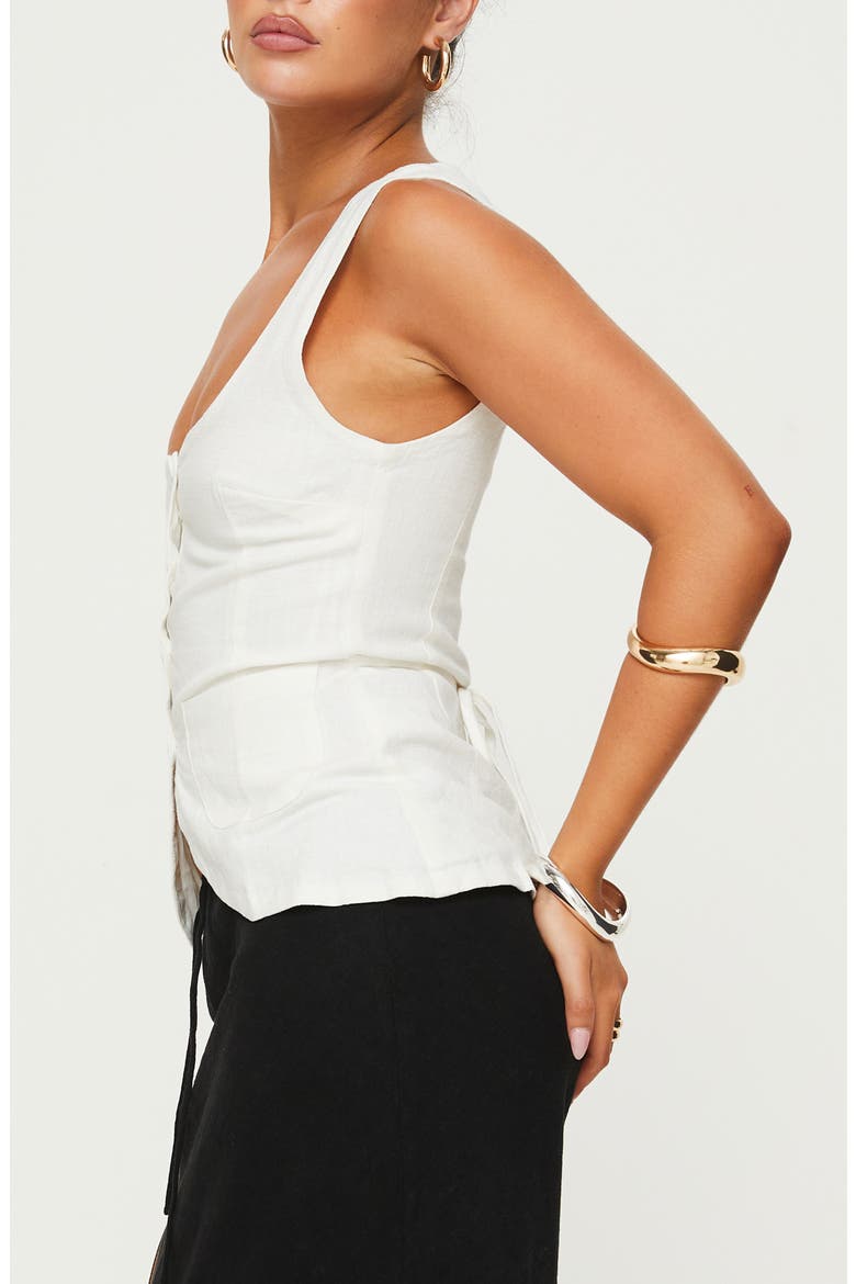 Spirito Square Neck Vest, Alternate, color, WHITE