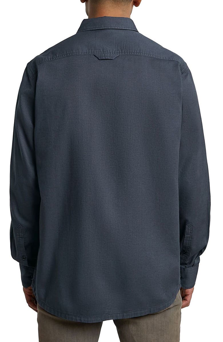 G-STAR CPO Regular Fit Cotton & Linen Button-Up Shirt, Alternate, color, India Ink