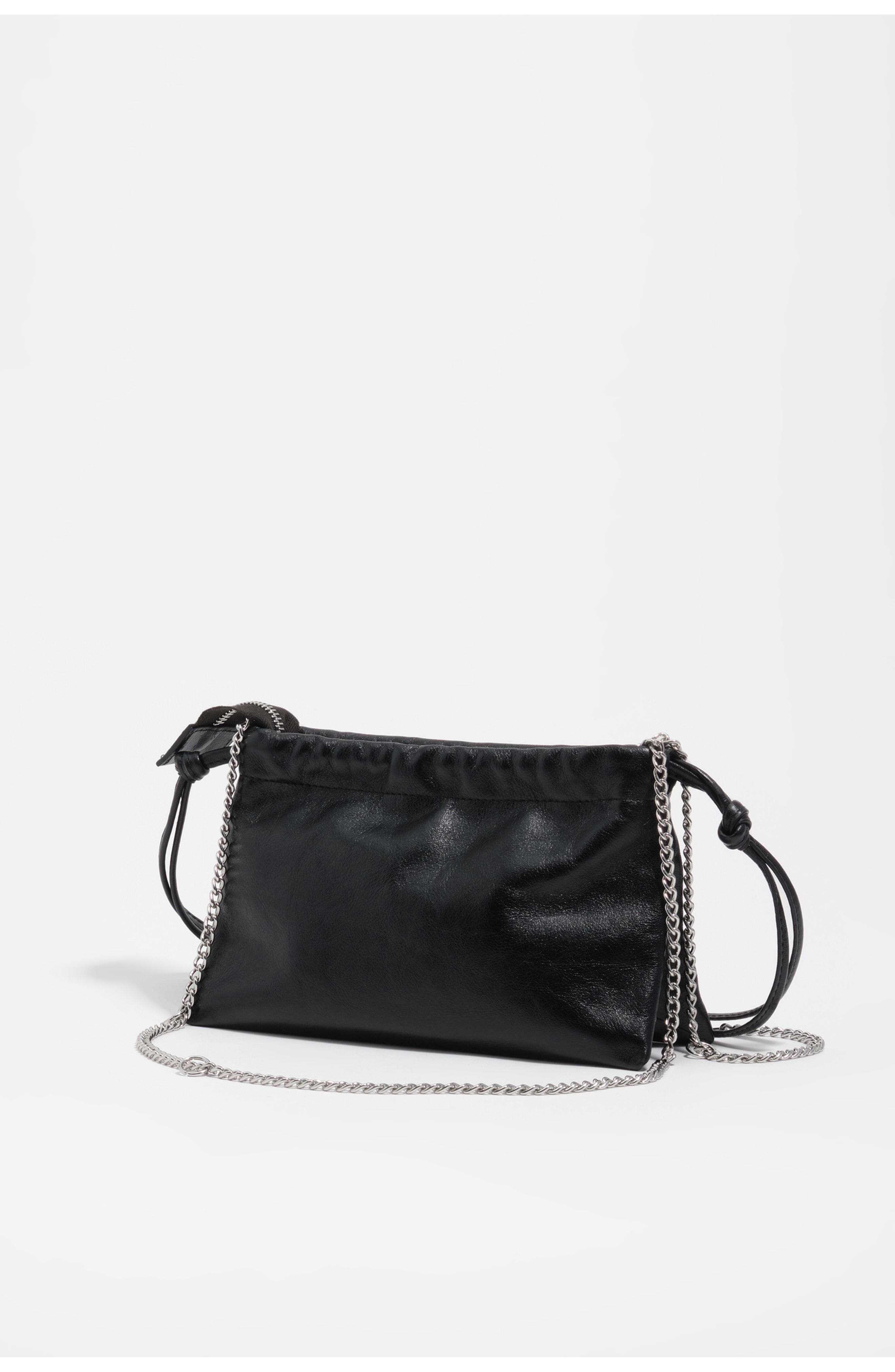 Bimba y Lola Leather Mini Multi-Strap Bag, Alternate, color, Black