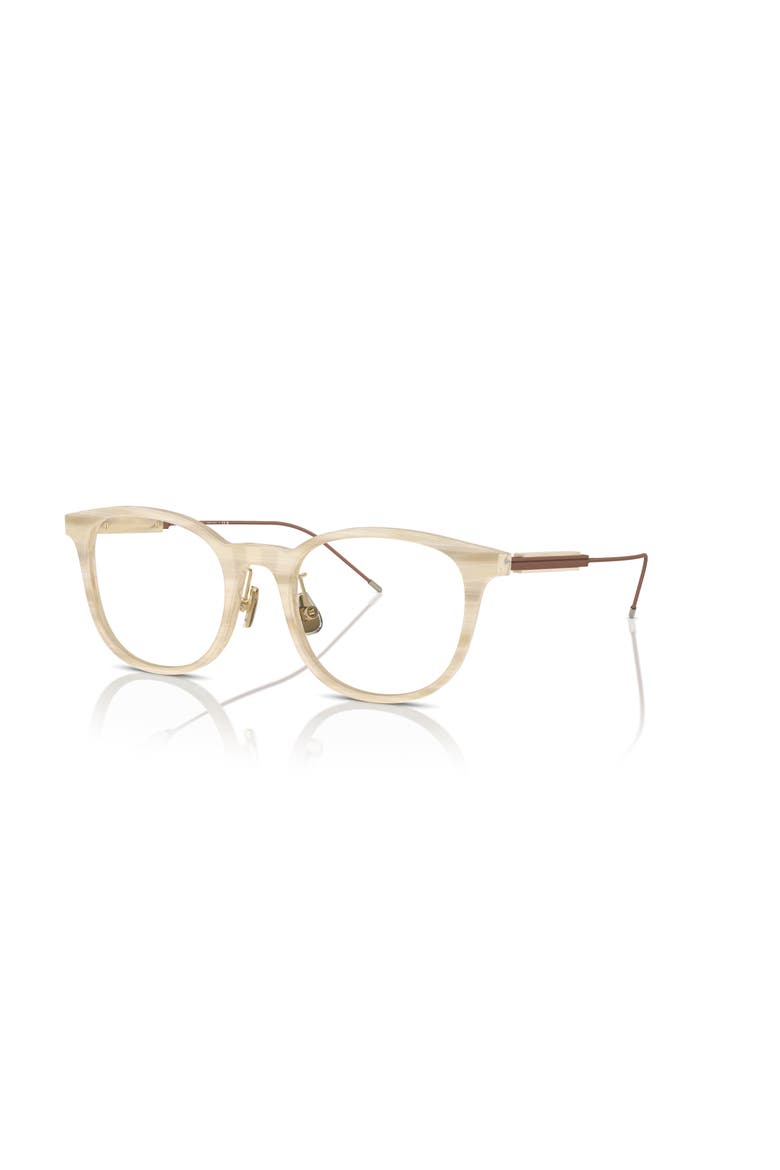51mm Rectangle optical glasses, Main, color, Beige