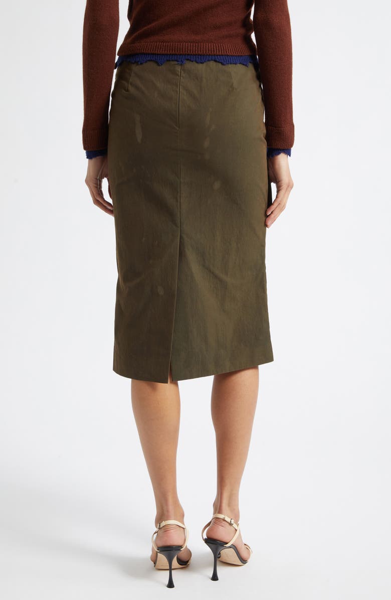 Shushu/Tong Multipocket Cotton Blend Utility Midi Skirt, Alternate, color, Green