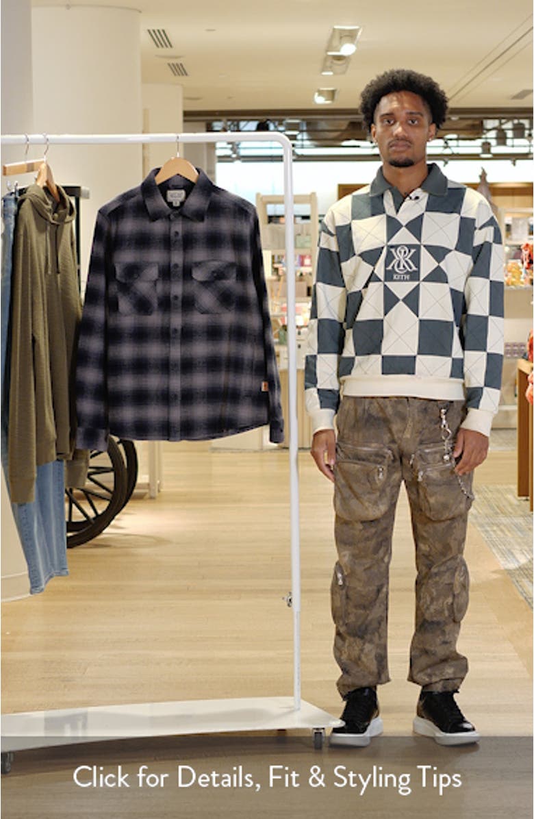 Plaid Cotton Flannel CPO Shirt Jacket, sales video thumbnail