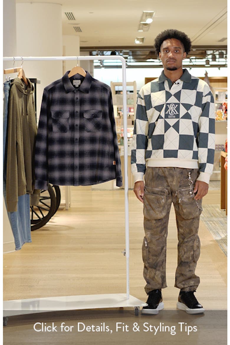 Plaid Cotton Flannel CPO Shirt Jacket video