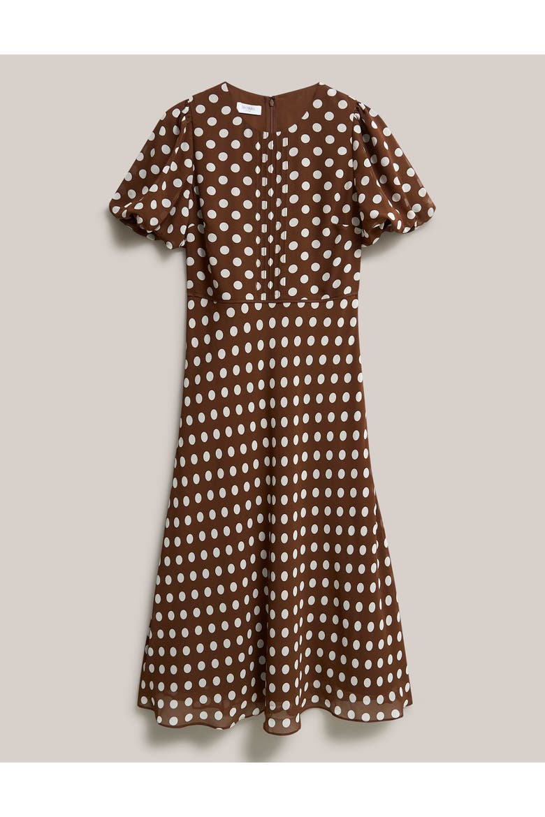 Dorothy Dress, Alternate, color, Brown Ivory