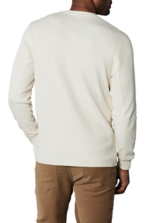 The Normal Brand Vintage Thermal Mountain Henley In White