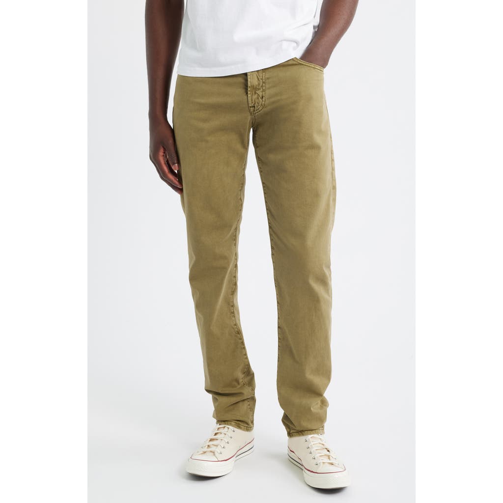Ag Tellis Stretch Sateen Modern Slim Pants In Green