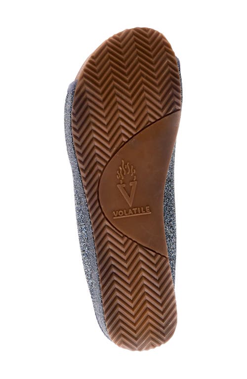 Volatile Festina Platform Slide Sandal In Navy
