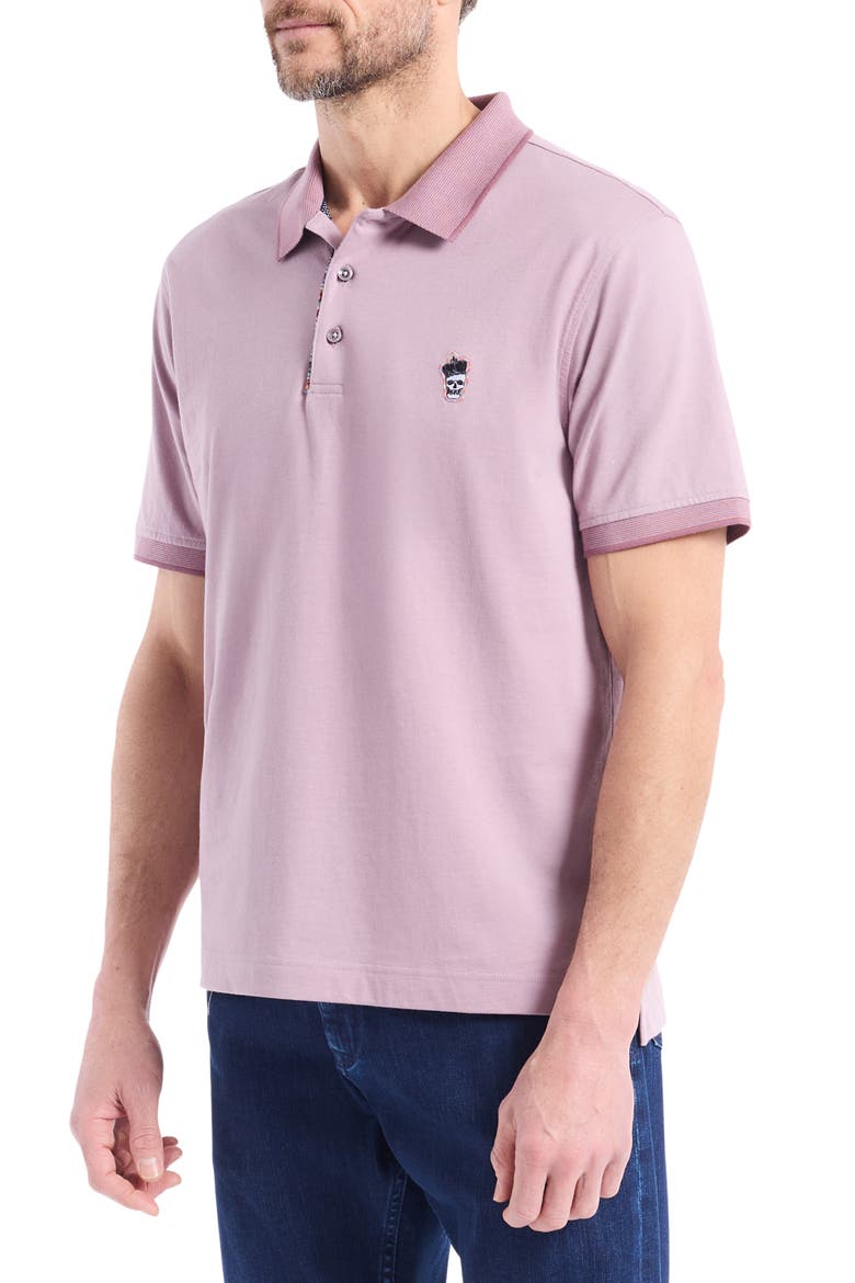 Lucifer Knit Polo, Main, color, MAUVE