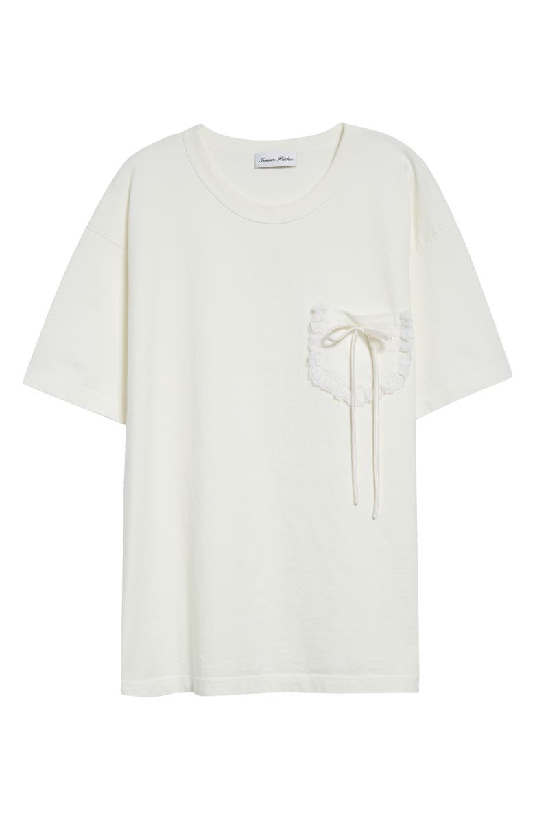 Tanner Fletcher Gender Inclusive Stuart Lace Pocket T-Shirt, Alternate, color, Ivory