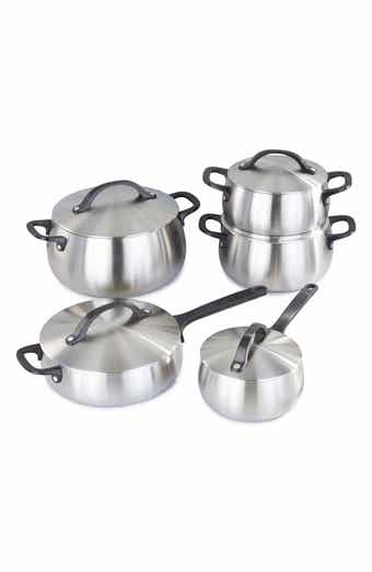 Belly Tri-Ply Stainless Steel 10-Piece Cookware Set