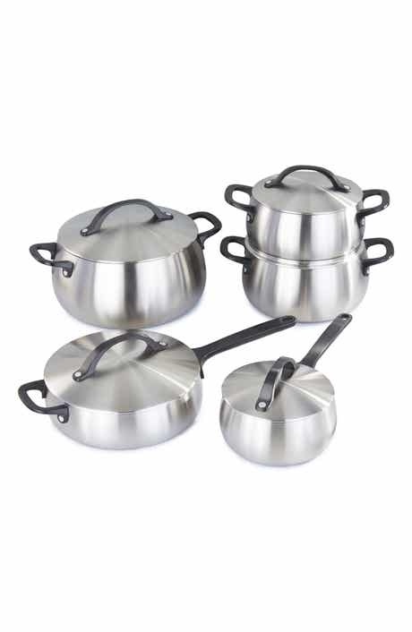 Belly Tri-Ply Stainless Steel 10-Piece Cookware Set