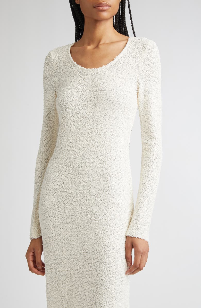 PARTOW Tina Long Sleeve Midi Dress, Alternate, color, Ivory