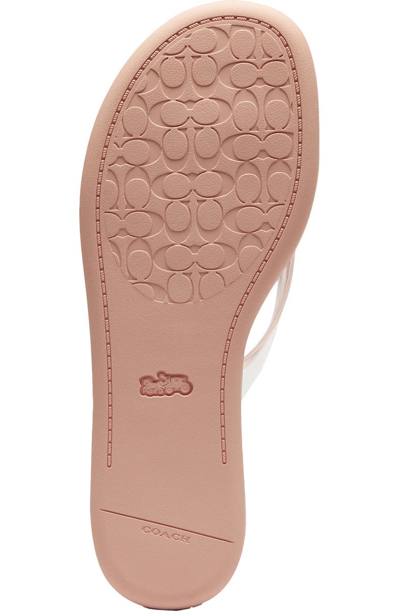 COACH Jelly Flip Flop, Alternate, color, Candy Pink