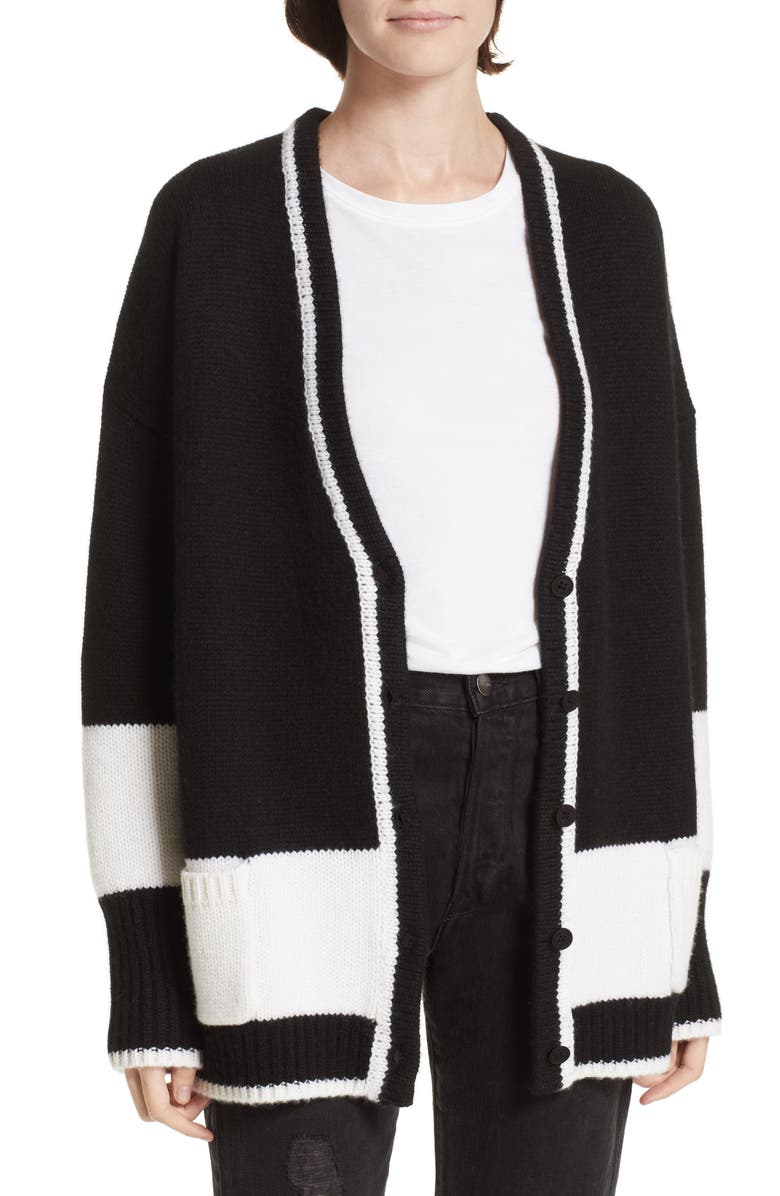 La Ligne Martha Cashmere & Wool Cardigan, Main, color,