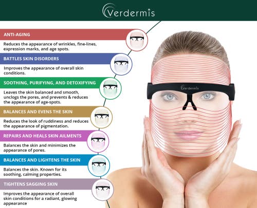 Verdermis 7 Color Led Beauty Mask In Multi
