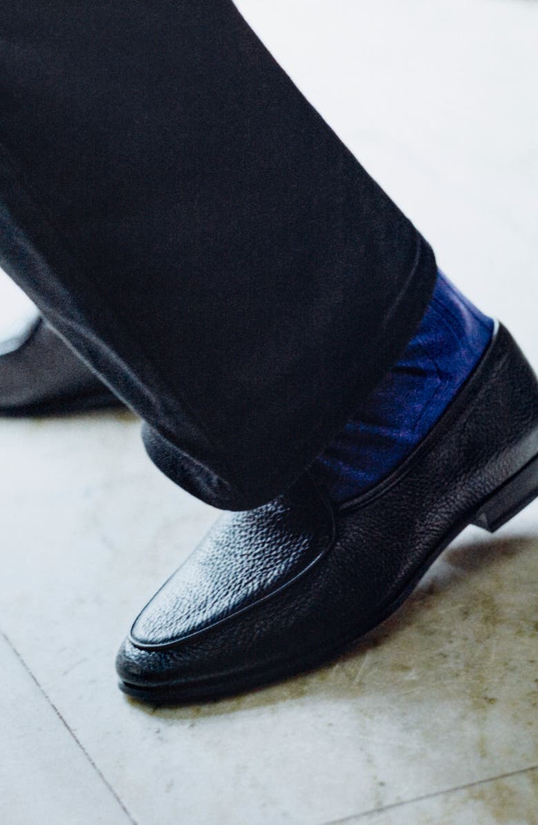 MORJAS The Belgian Loafer, Alternate, color, Black Deerskin