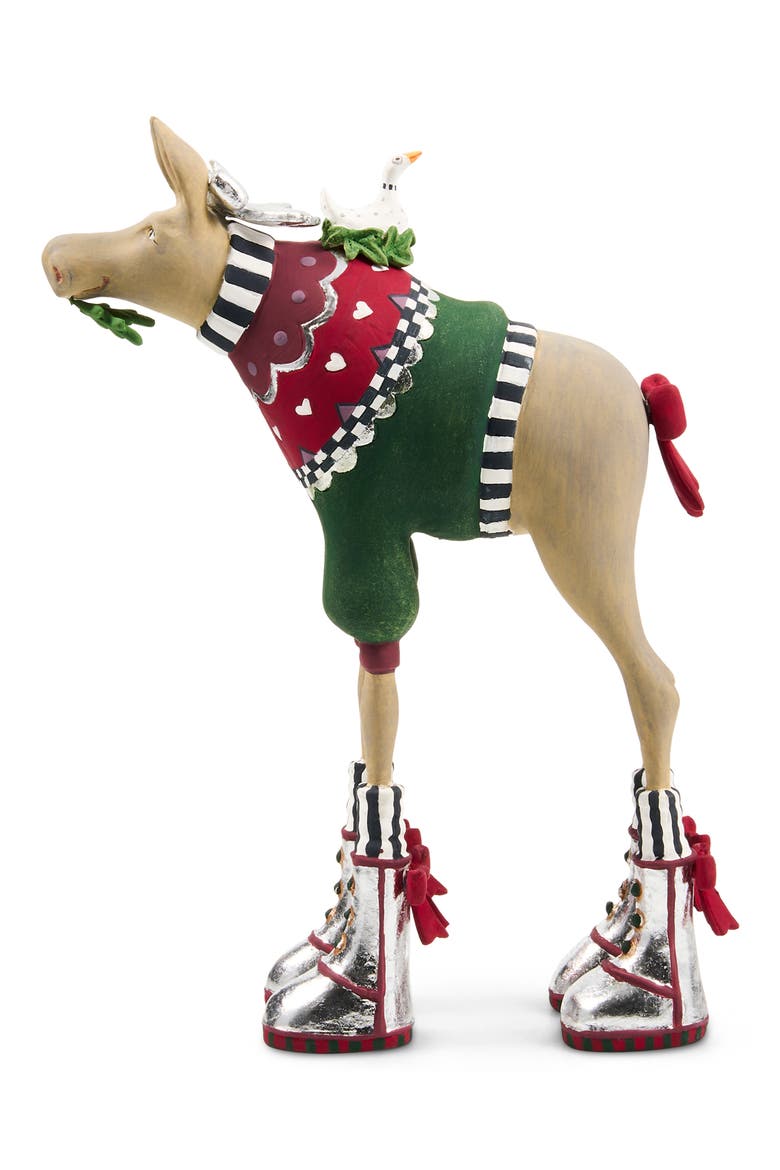 Patience Brewster Mooseltoe Tabletop Decoration, Alternate, color, RED