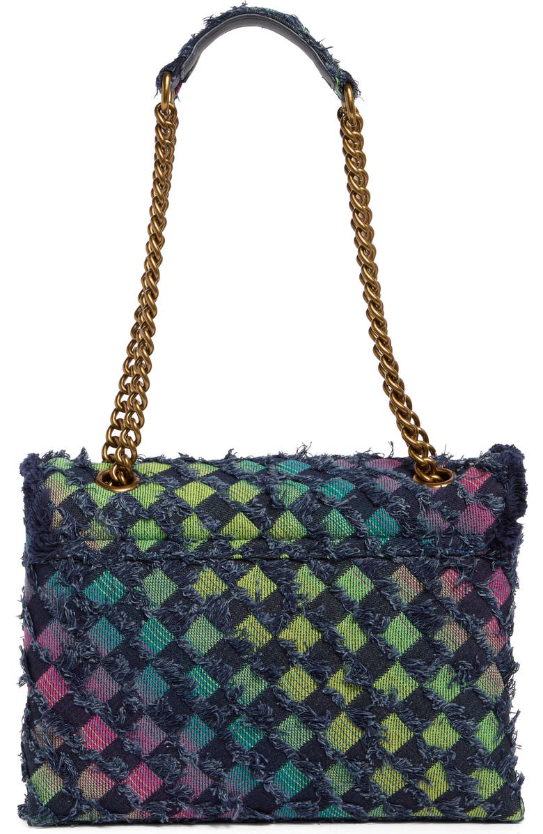 Kurt Geiger London Large Brixton Denim Shoulder Bag, Alternate, color,