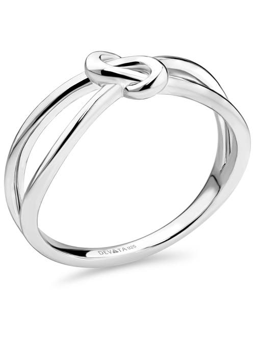 Devata Love Knot Ring In Metallic