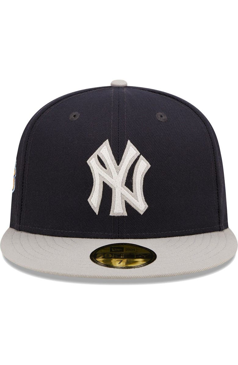 New Era Men's New Era Navy/Gray New York Yankees 2009 World Series Champions  Letterman 59FIFTY Fitted Hat, Alternate, color, 