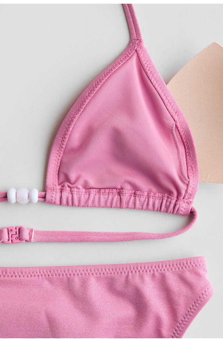 H&M 3-piece glittery swim set, Alternate, color, Pink