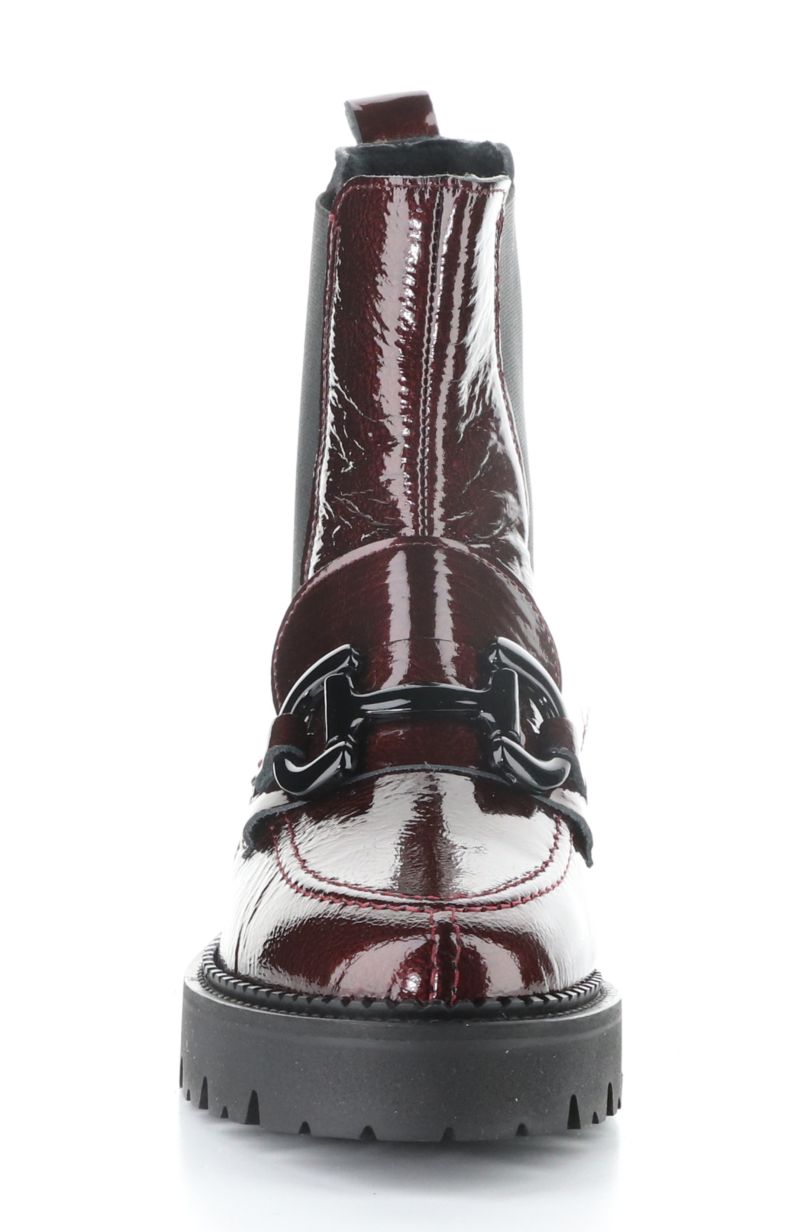 Bruma Bootie, Alternate, color, BORDO MASCARA PAT