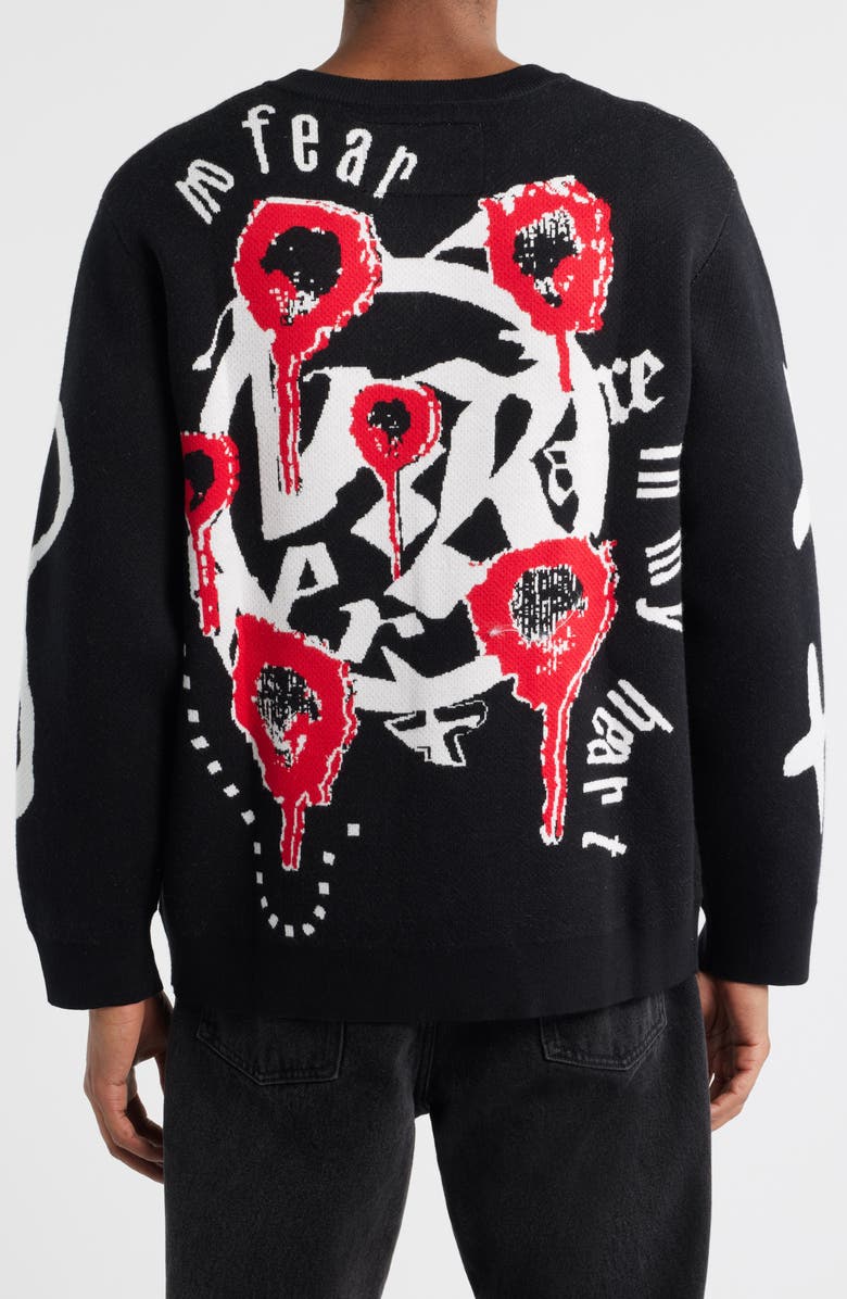 VERYRARE Flame Sweatshirt, Alternate, color, Black