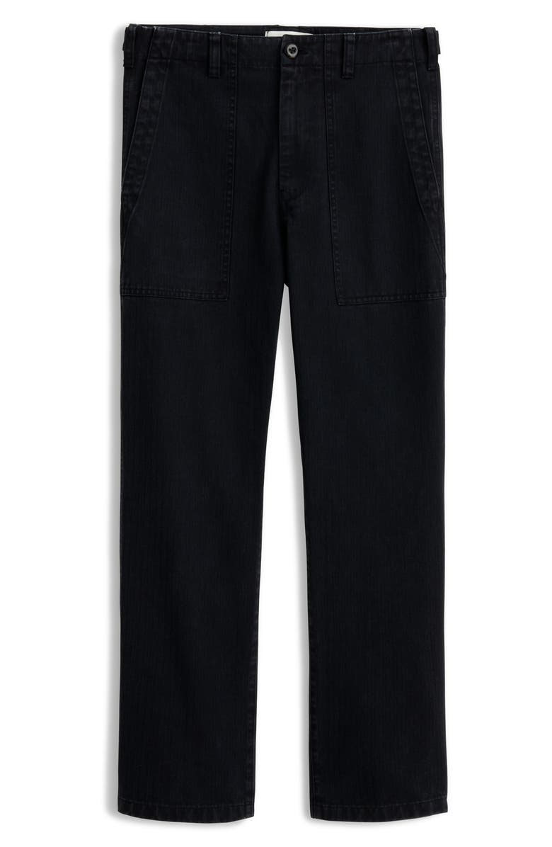 Alex Mill Neil Herringbone High Waist Straight Leg Utility Pants, Alternate, color, 
