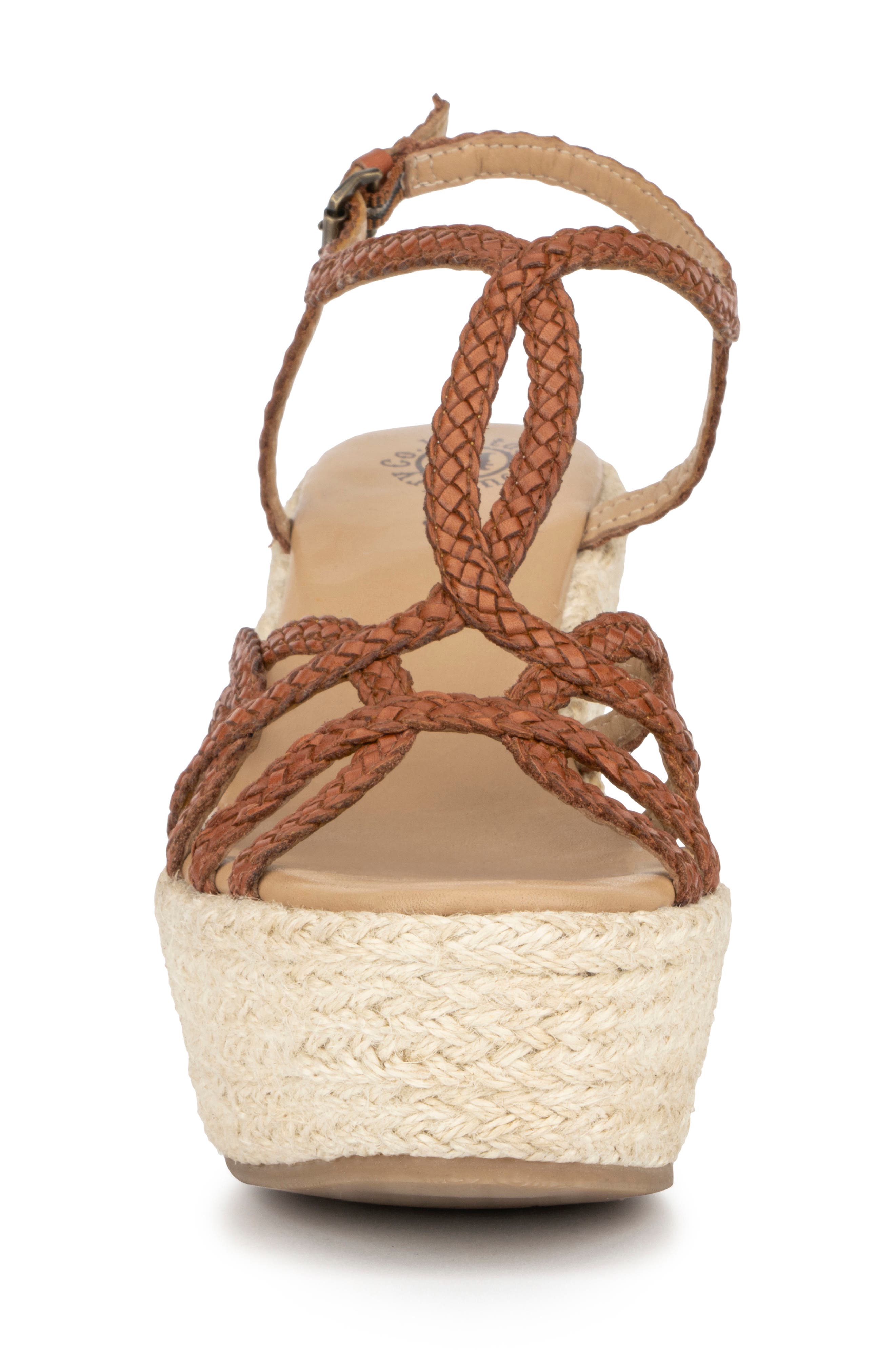 VINTAGE FOUNDRY Eloise Leather Espadrille Platform Wedge Sandal, Alternate, color, 