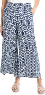 MAX STUDIO Wide Leg Pull-On Crop Pants