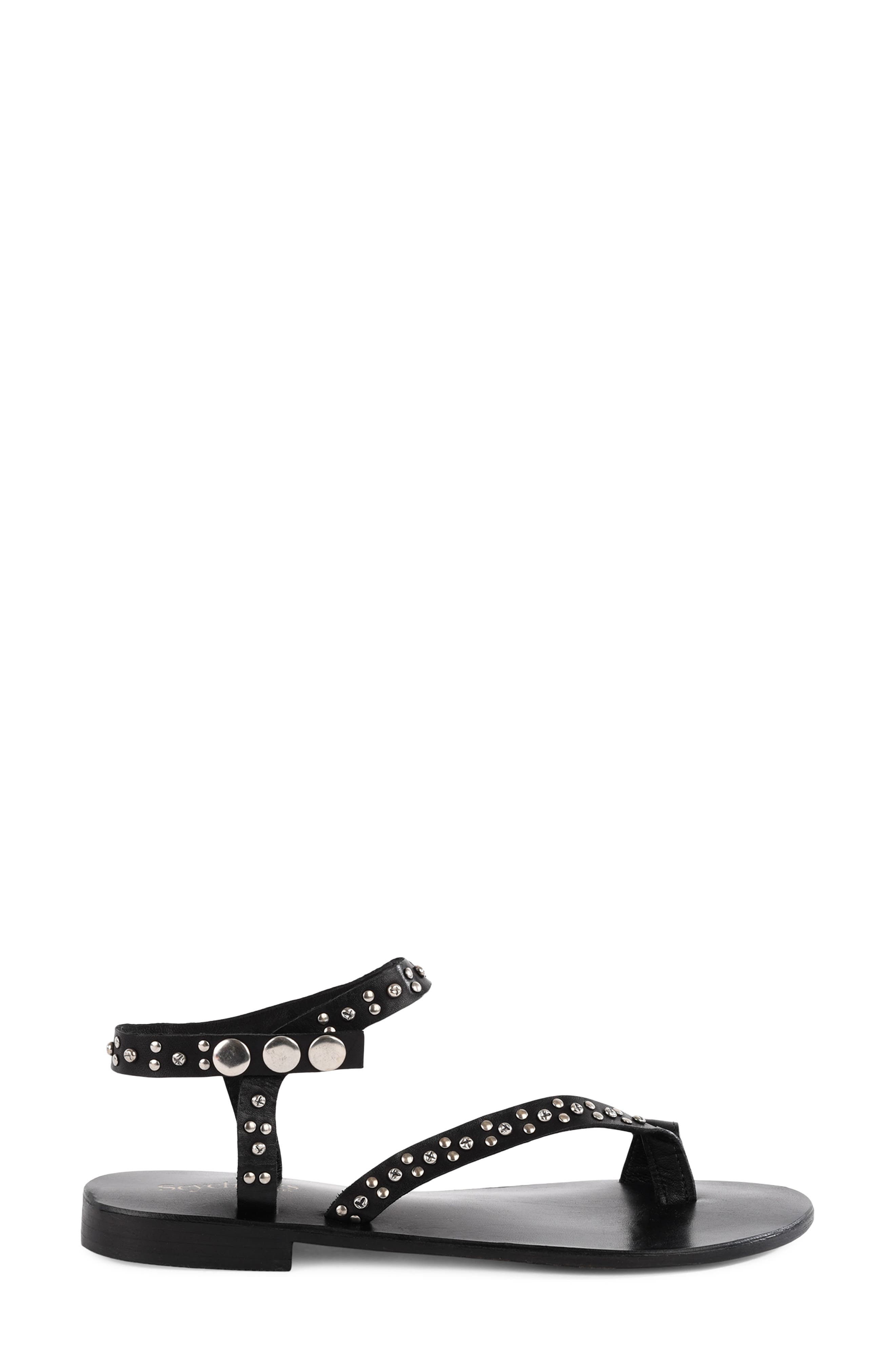 Seychelles First Look Embellished Sandal, Alternate, color, Black