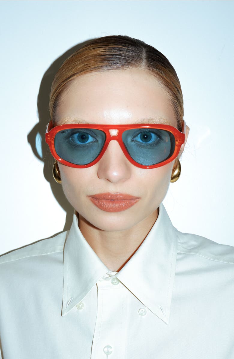 Reality Eyewear Ryder Sunglasses, Alternate, color, Ochre