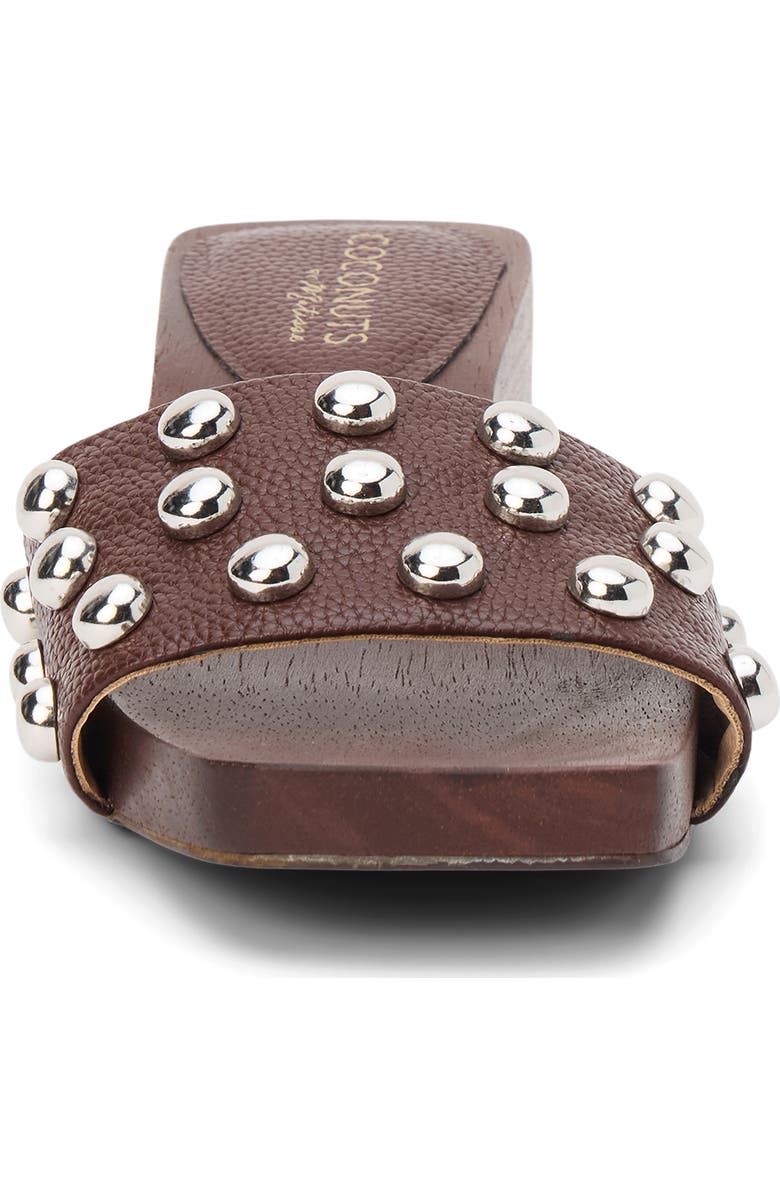 Coconuts by Matisse Fiora Studded Slide Sandal, Alternate, color, Choco