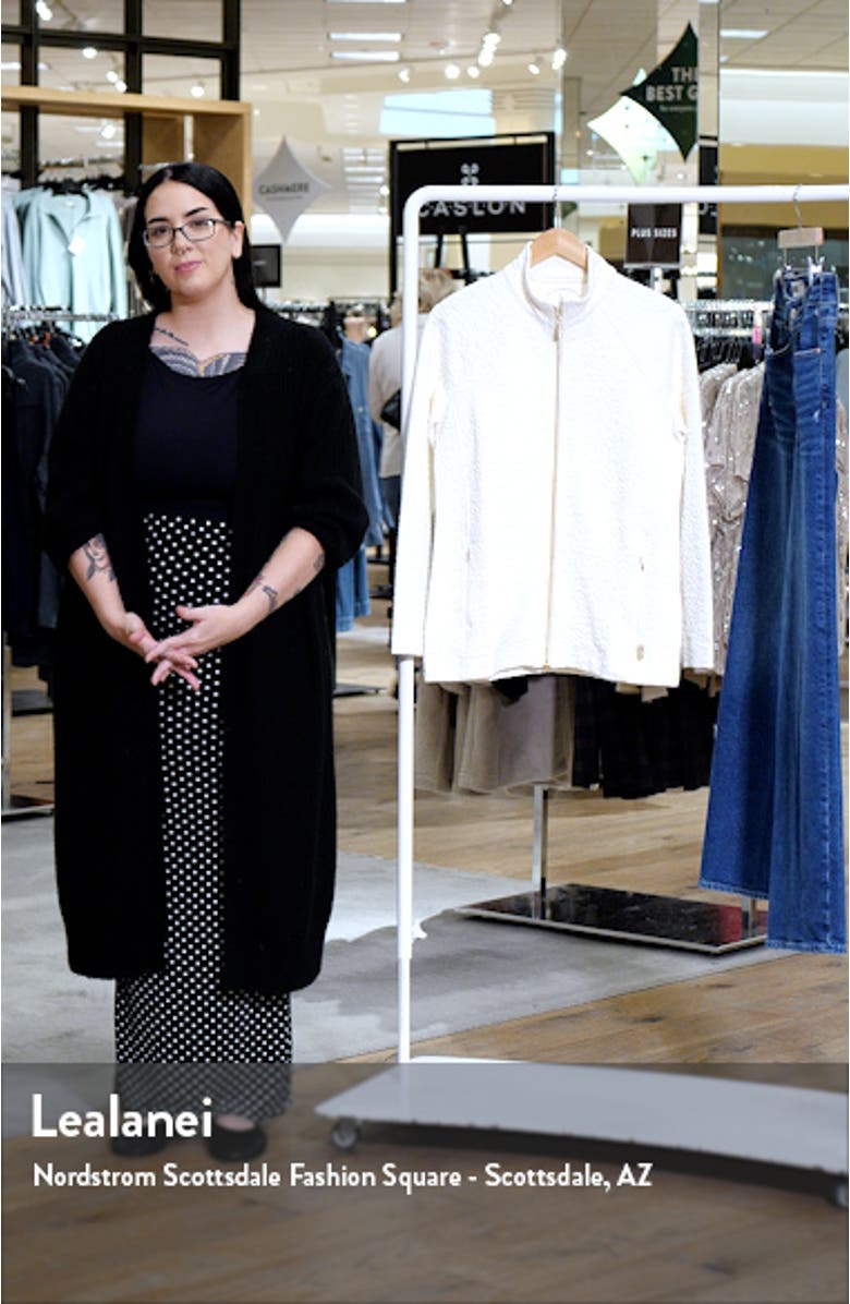 Aruba Purrfection Animal Spot Jacquard Zip-Up Jacket, sales video thumbnail