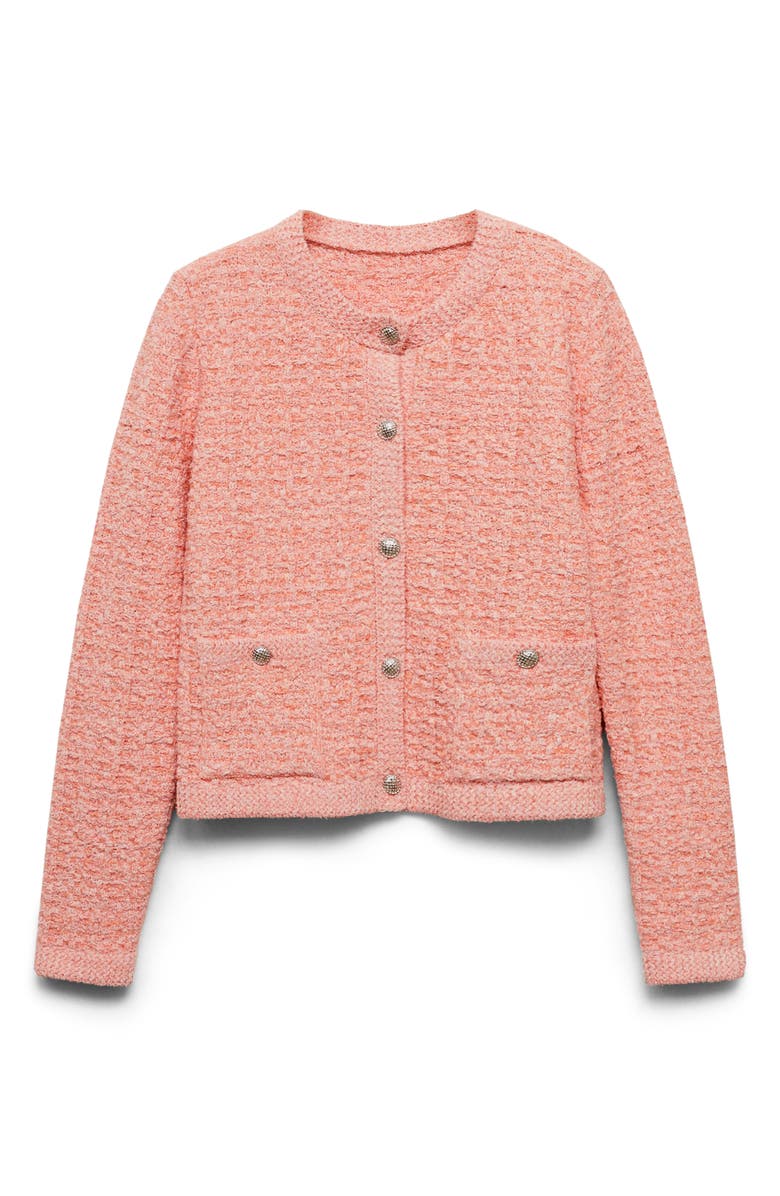 MANGO Tweed Jacket, Alternate, color,