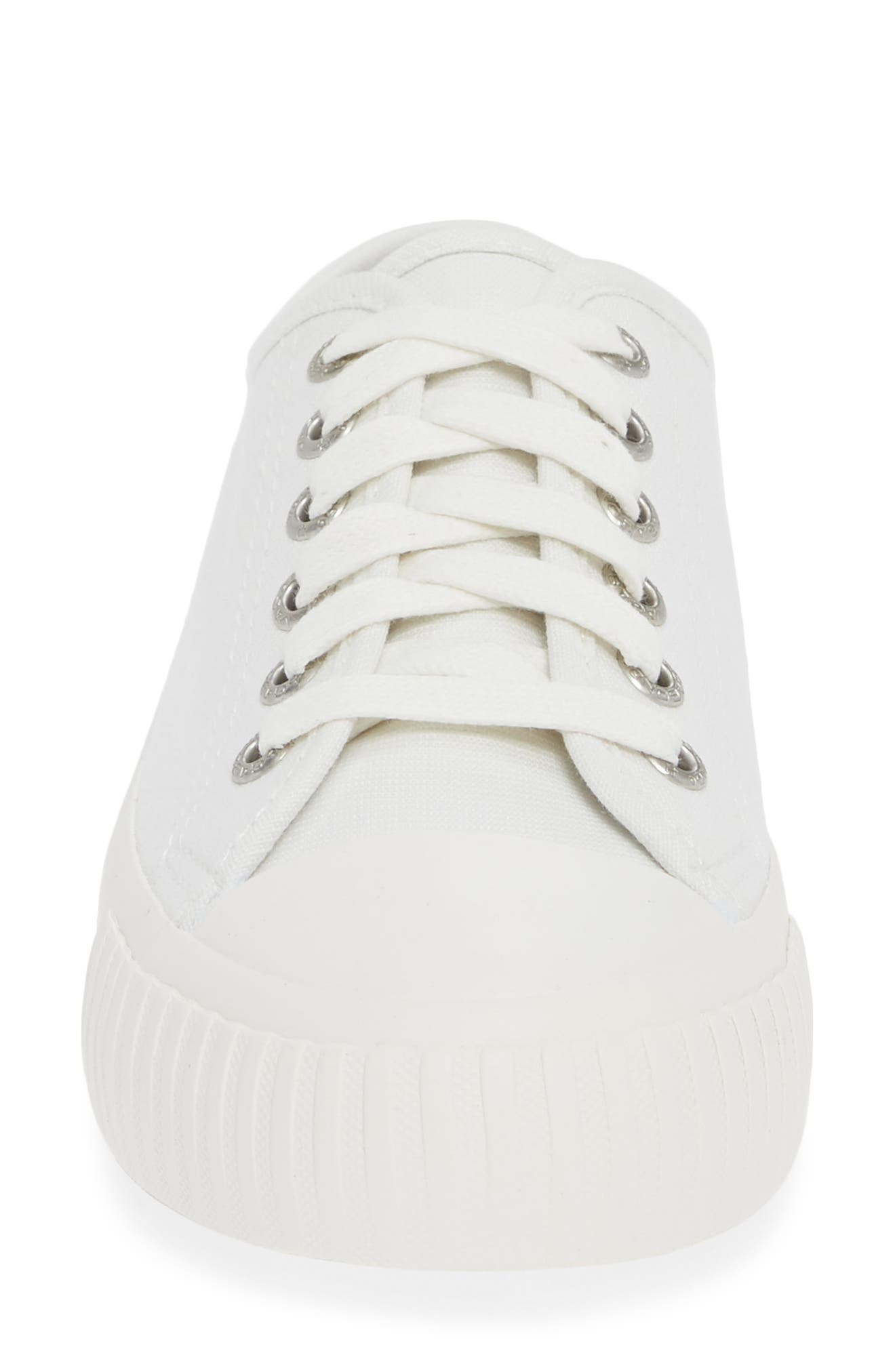 Ashley Sneaker, Alternate, color, WHITE FABRIC