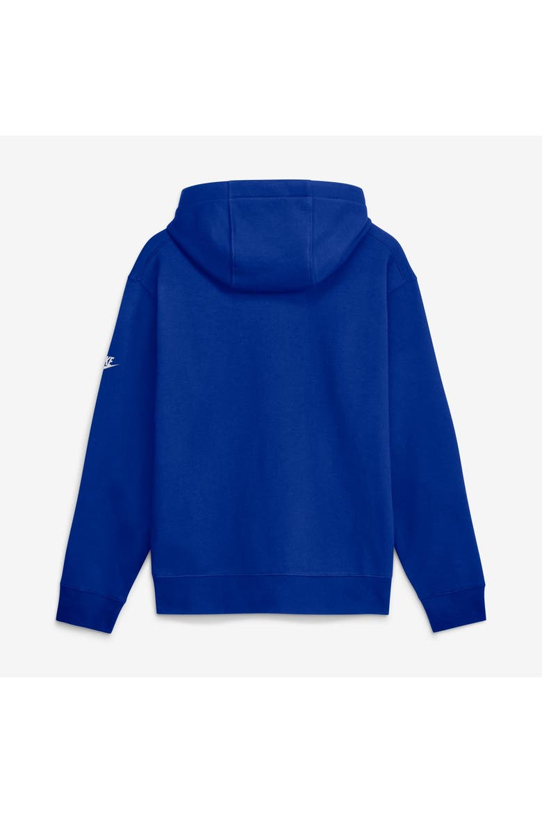 Men's Nike  Royal New England Patriots Short Pass Rewind Club Fleece Hoodie, Alternate, color, Royal