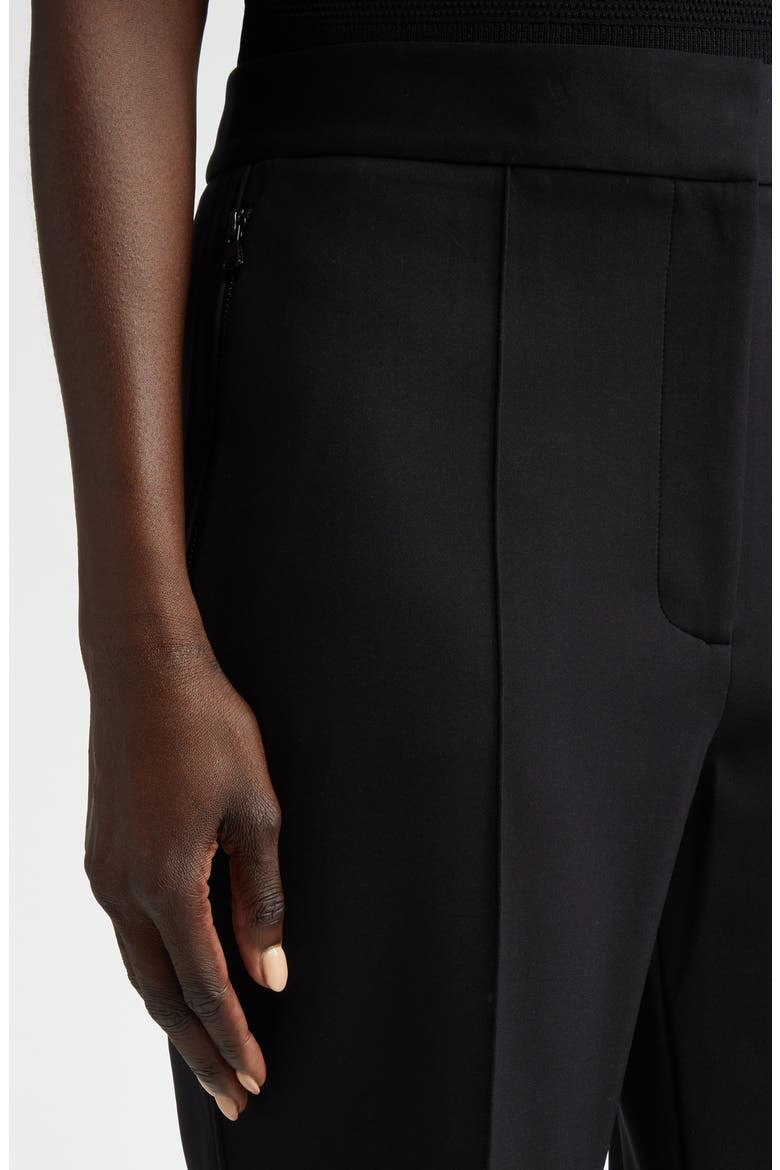 Double Knit Flare Pants, Alternate, color, BK00 BLACK