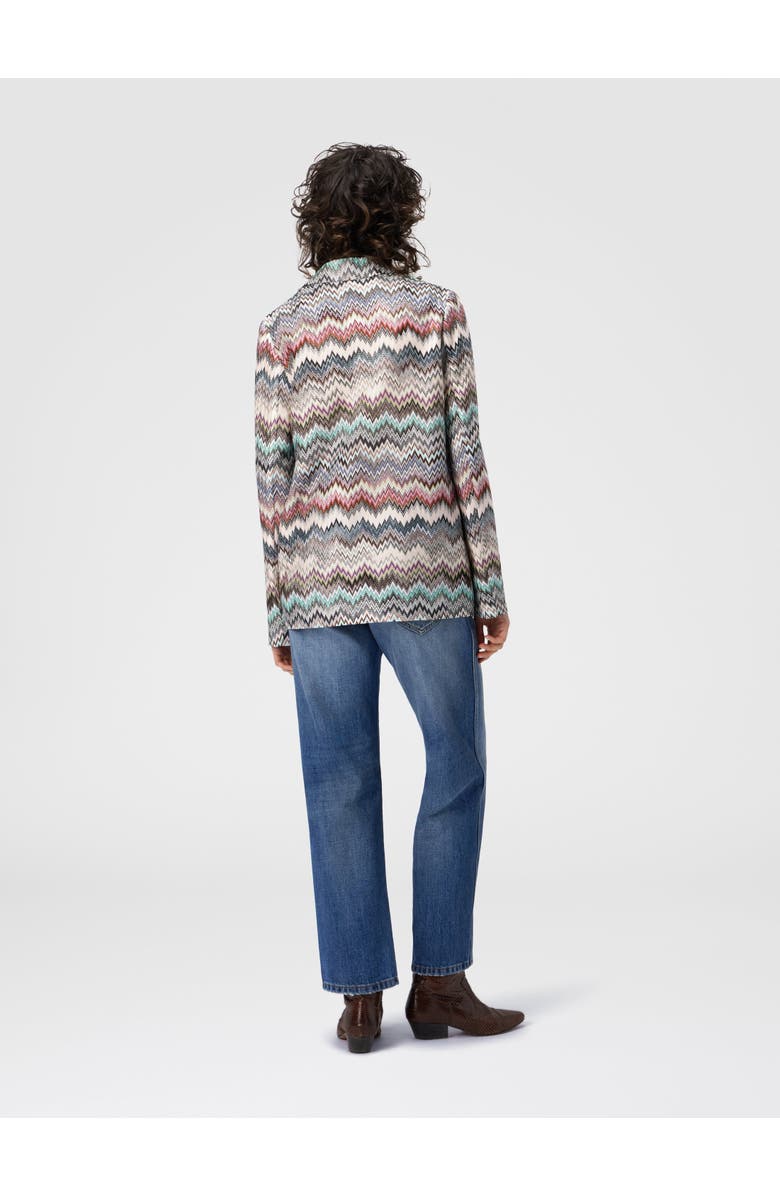 Missoni Single-breasted Blazer With Snake Pattern, Alternate, color, Multicoloured