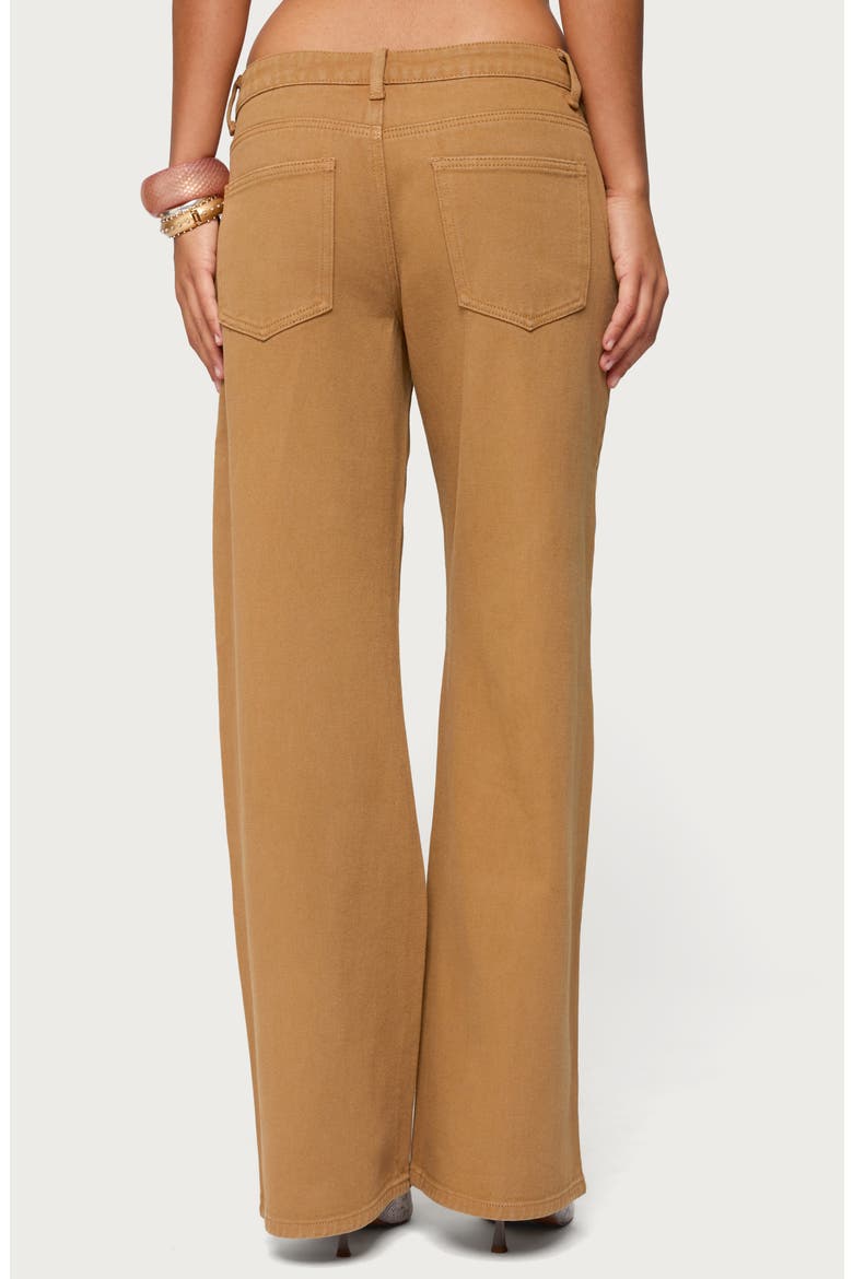 Roman Slouchy Low Rise Wide Leg Jeans, Alternate, color, CAMEL