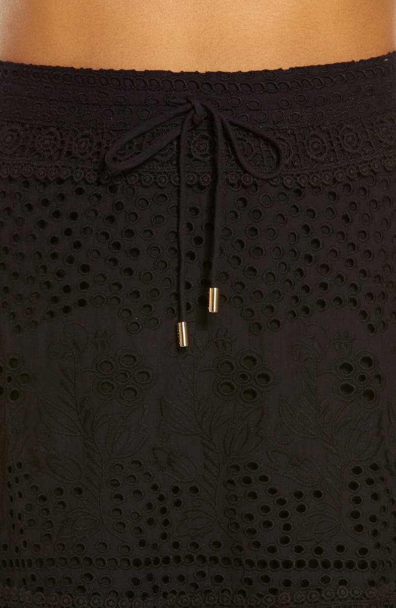 Melissa Odabash Alessia Eyelet Cover-Up Maxi Skirt, Alternate, color, 