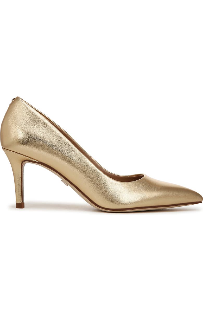 Sam Edelman Vienna Pointed Toe Pump, Alternate, color, Amber Gold