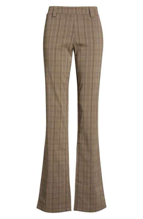Plaid Flare Pants