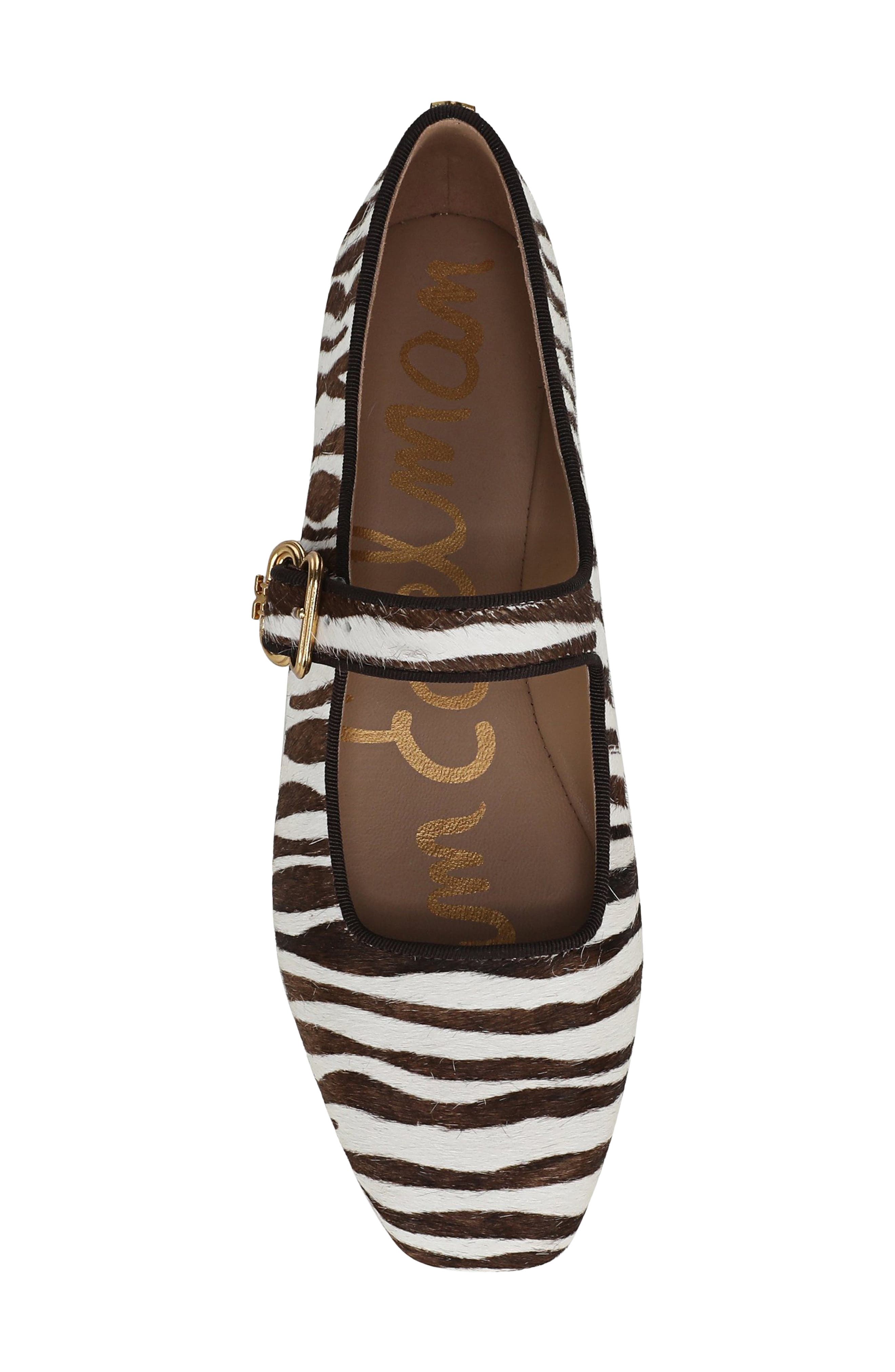 Michaela Mary Jane Flat, Alternate, color, CHOCOLATE/ IVORY